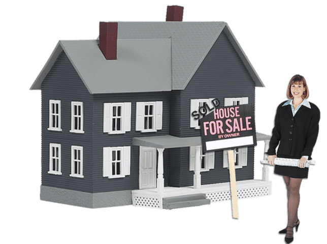 woman selling house