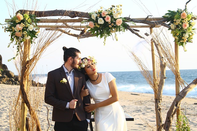 couple on beach